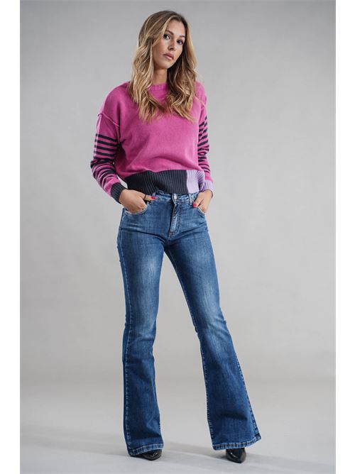 Maglia in misto lana brand unique | 24015SSFUXIA